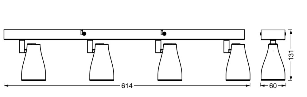 Ledvance LED Spot Pear 4 x 4.3W 2700K GU10 Pic_4