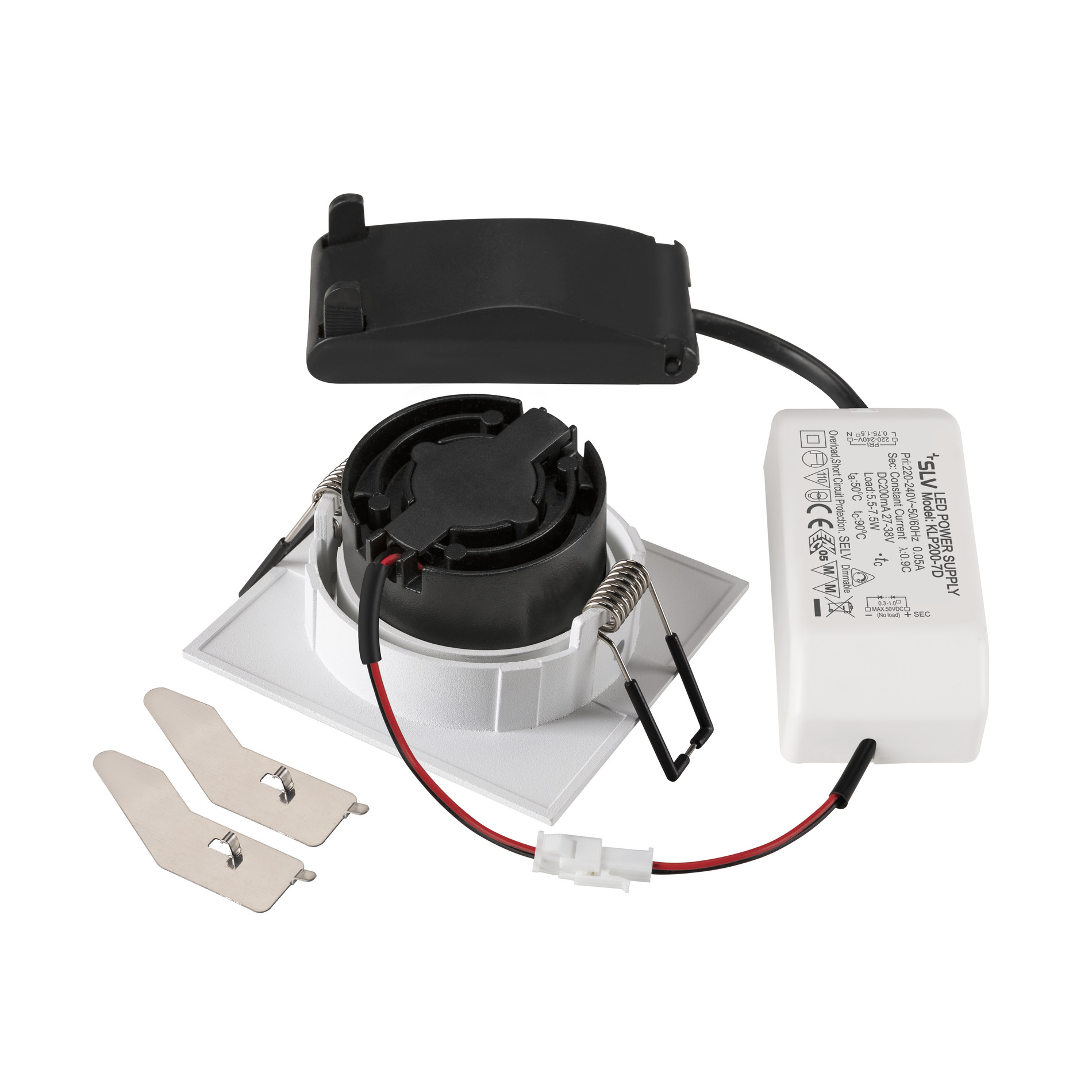 Slv NEW TRIA® 68 DL eckig 2700K 60° weiß Pic_1