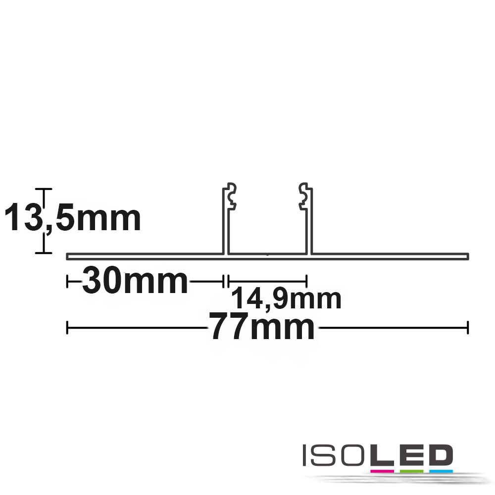 ISOLED LED Trockenbau T-Profil 14, 300cm Pic_1