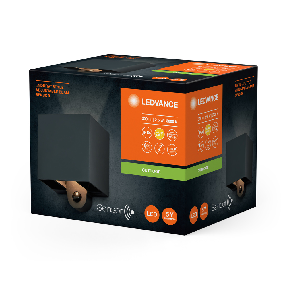 Ledvance Endura Style Adjustable Beam Sensor USB Dark Gray Pic_2