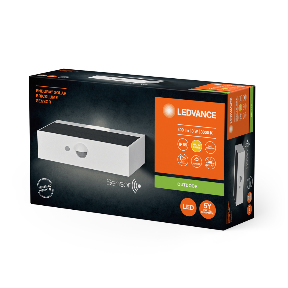 Ledvance Endura Style Solar Bricklume Sensor White Pic_2