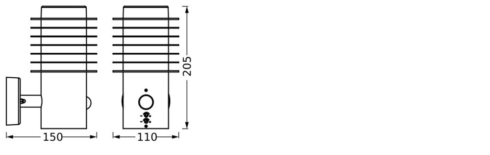 Ledvance Endura Style Rondo Wall Sensor Stainless Steel Pic_4