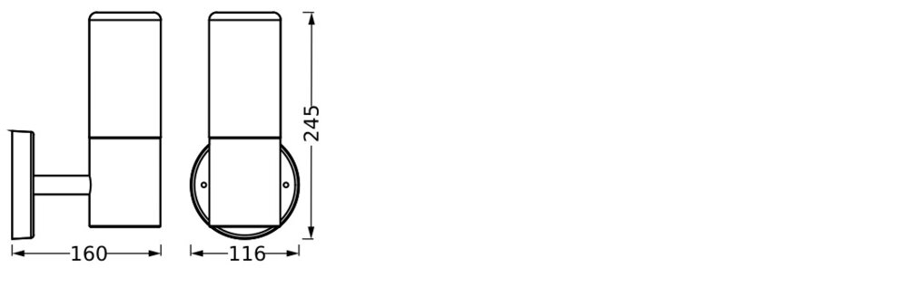Ledvance Endura Classic Figo Cylinder Wall E27 Dark Gray Pic_3