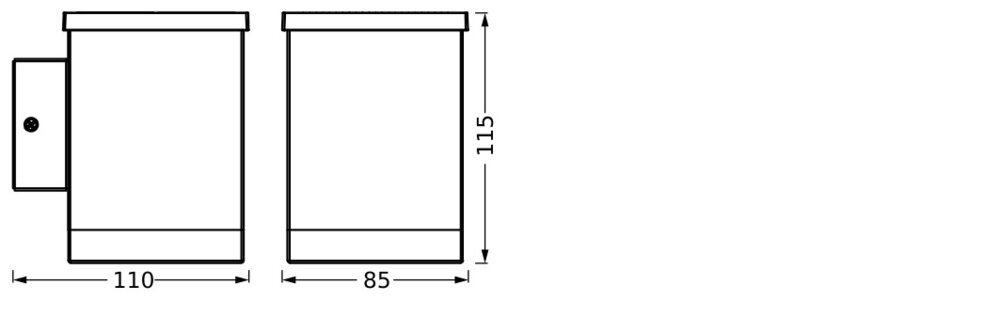 Ledvance Endura Style Solar Wall Quadro Dark Gray Pic_4