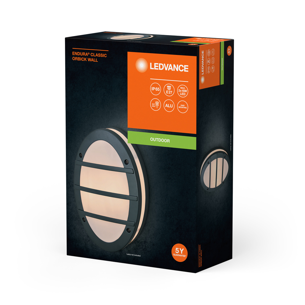 LEDVANCE GMBH Endura Classic E27 IP65 Orbick Wall Dark Gray Pic_2
