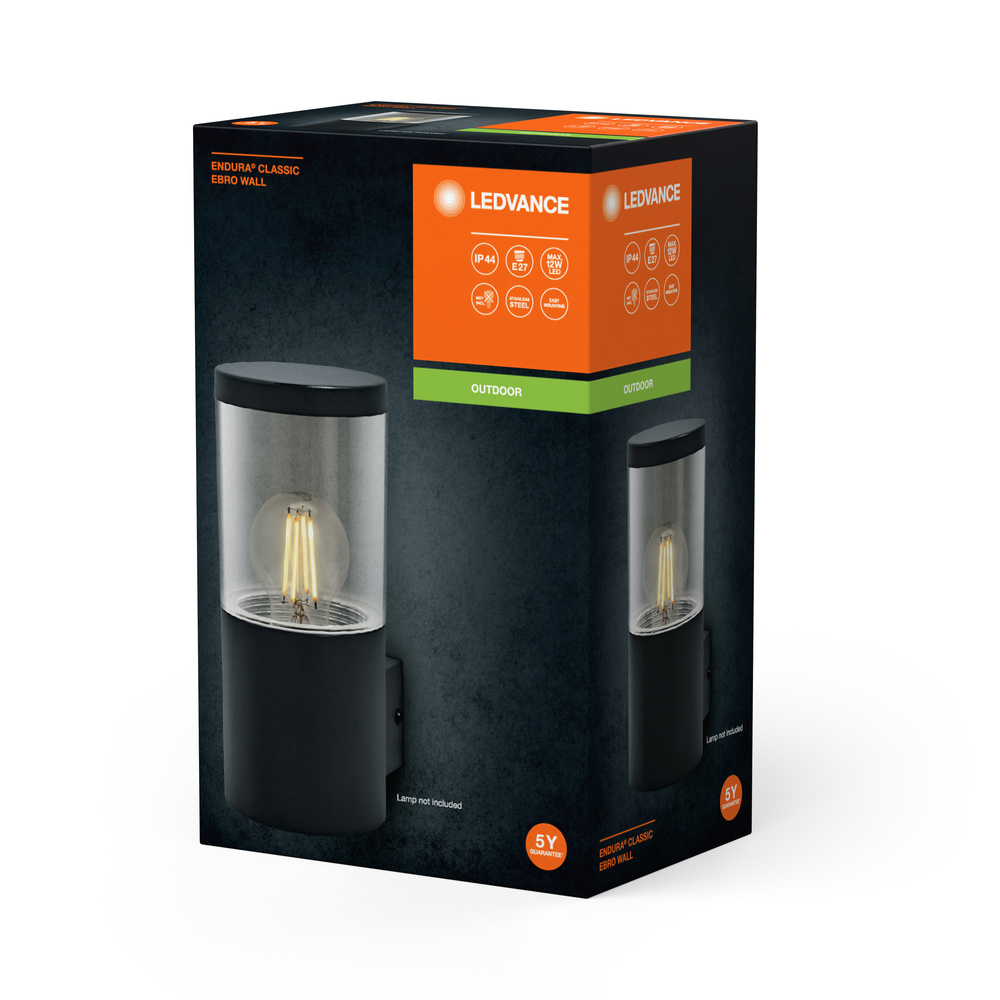 Ledvance Endura Classic Ebro Wall E27 Dark Gray Pic_2