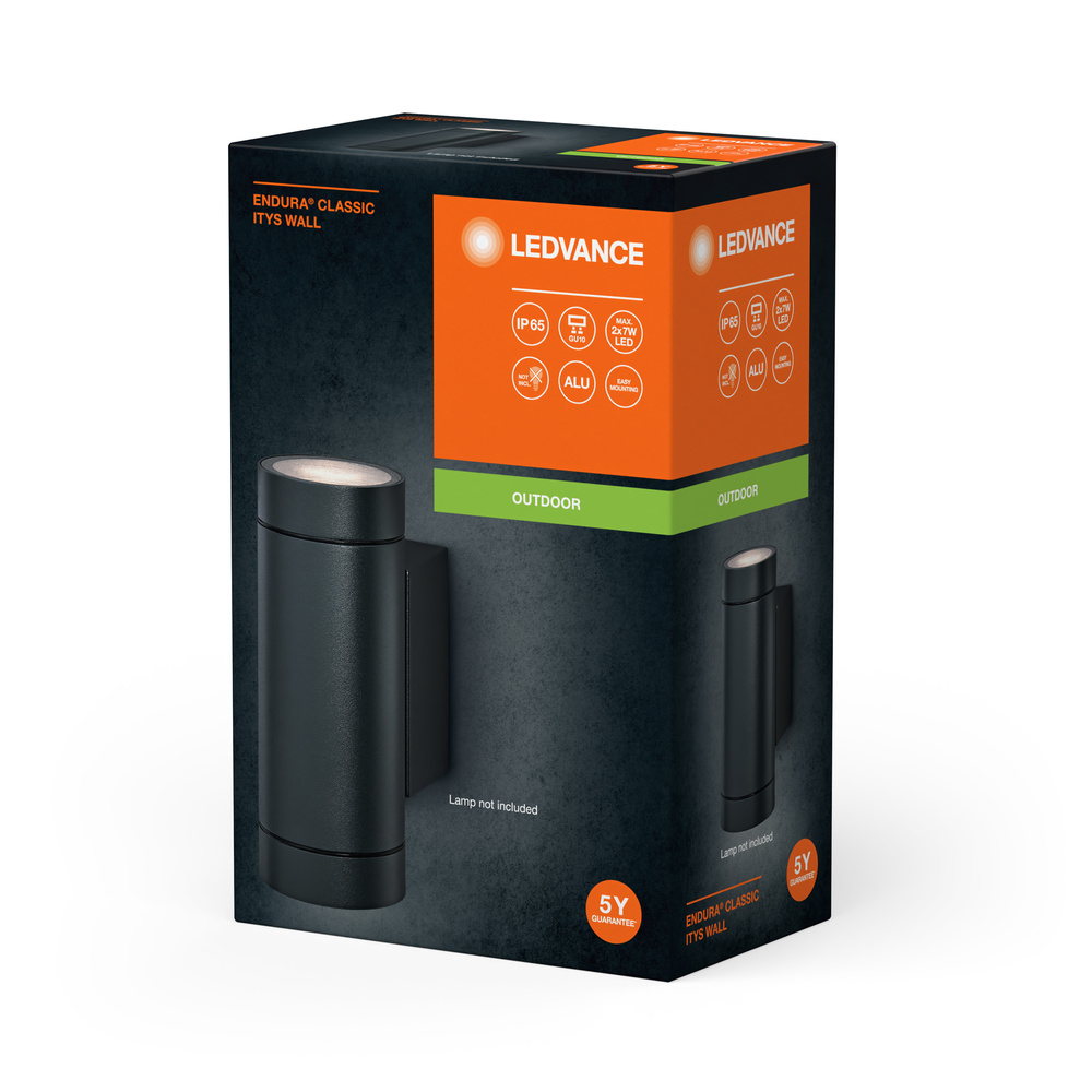 Ledvance Endura Classic GU10 IP65 Itys Wall Dark Gray Pic_1