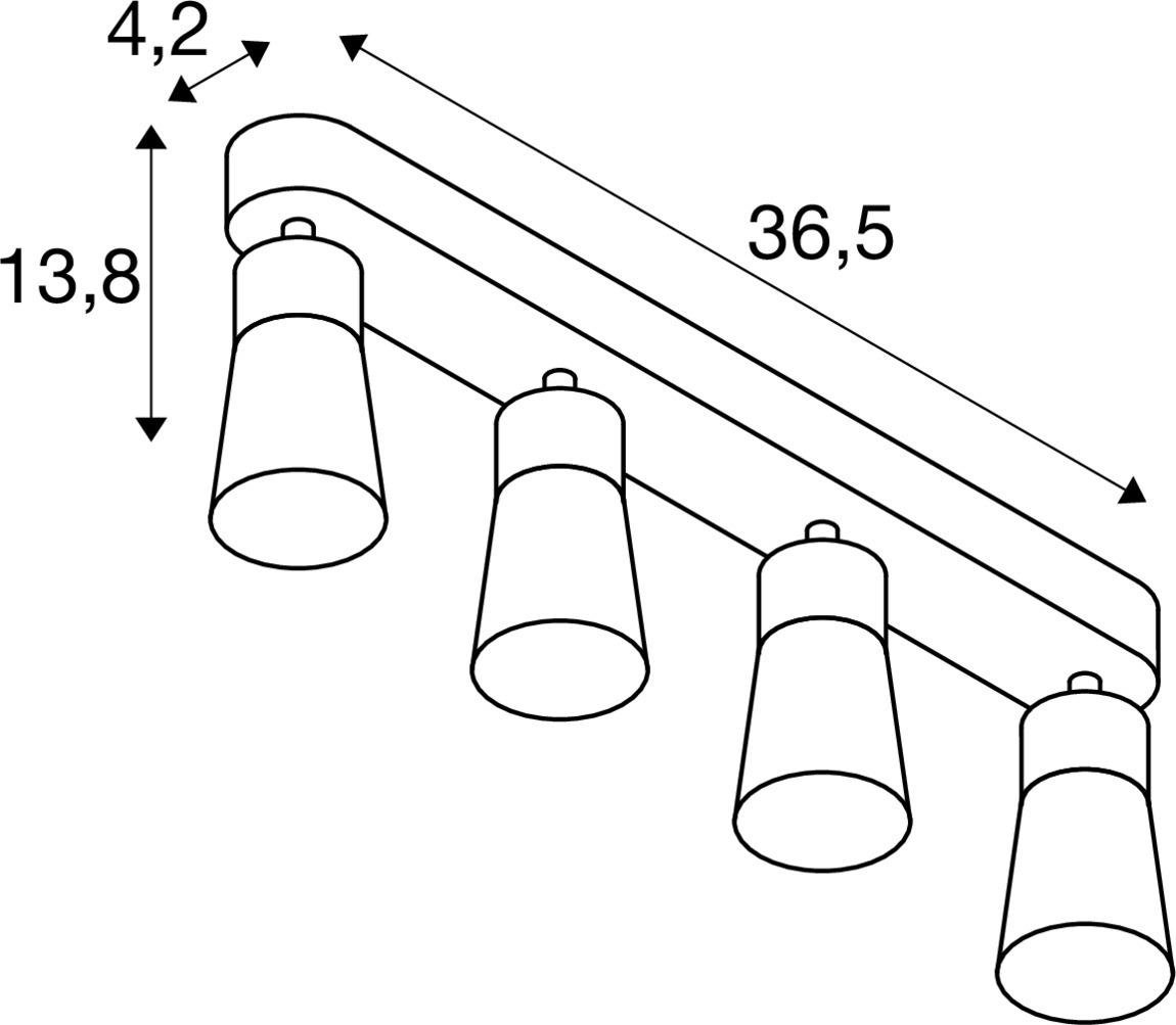 Slv PURI 2.0 Cone CW Quad. Long GU10 w/w Pic_2