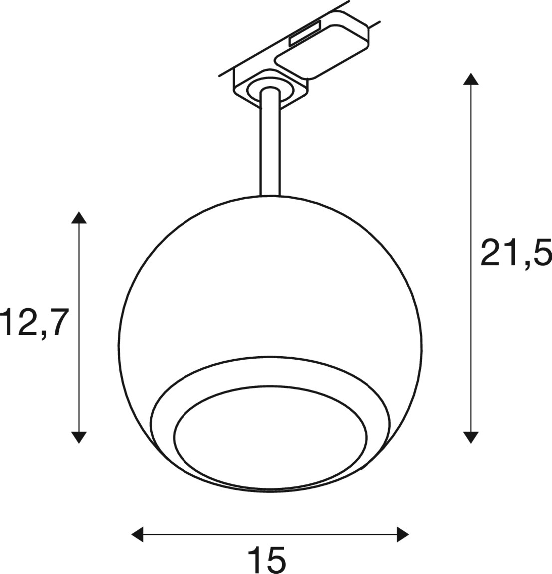 Slv LIGHT EYE ® 150 3Ph. QPAR111 weiß Pic_3