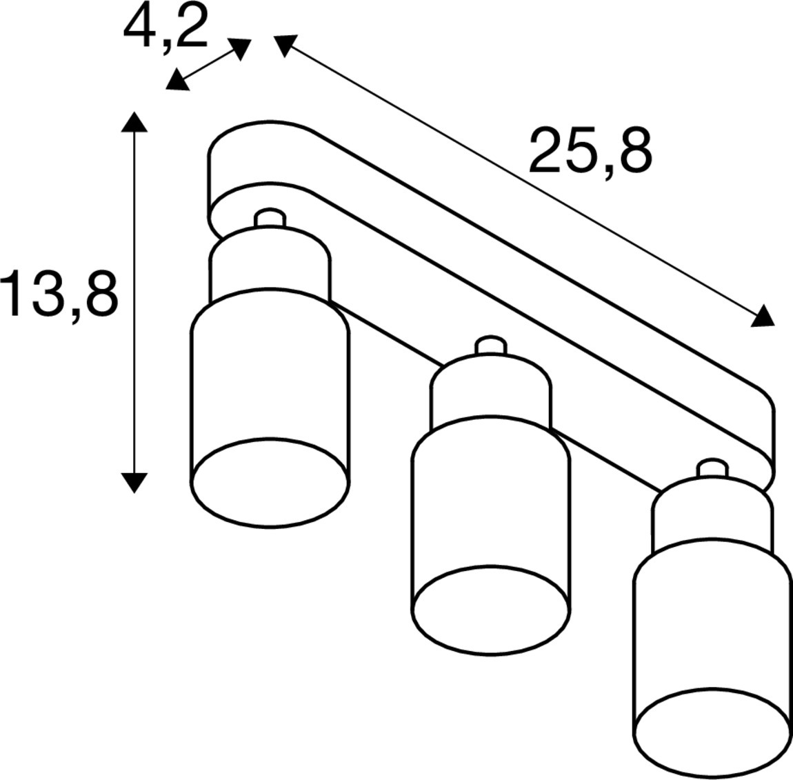Slv PURI 2.0 Tube CW Triple Long GU10 grau Pic_2