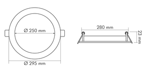 Nobile Licht LED Panel Flat 300 R UGR?19 SCCT 350mA Pic_1