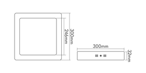 Nobile Licht LED Panel Aufbau 300 Q UGR?19 dimmbar (C) Pic_5
