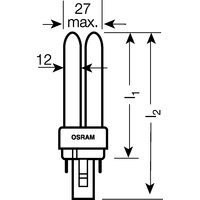 Osram DULUX D 10W/827 G24D-1 FS1 Pic_1