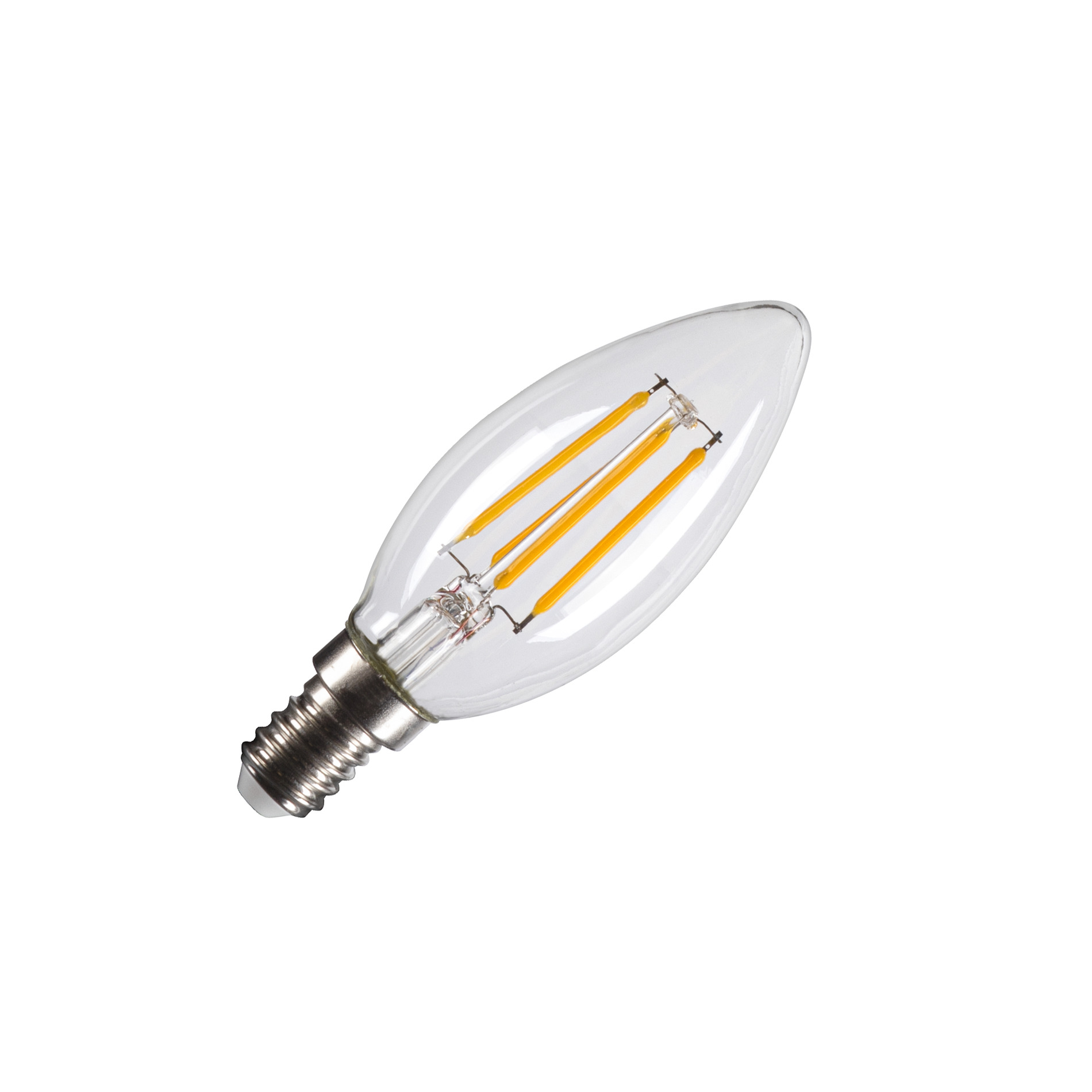 Slv LED C35 E14 klar Filament 2700K PHASE Pic_1