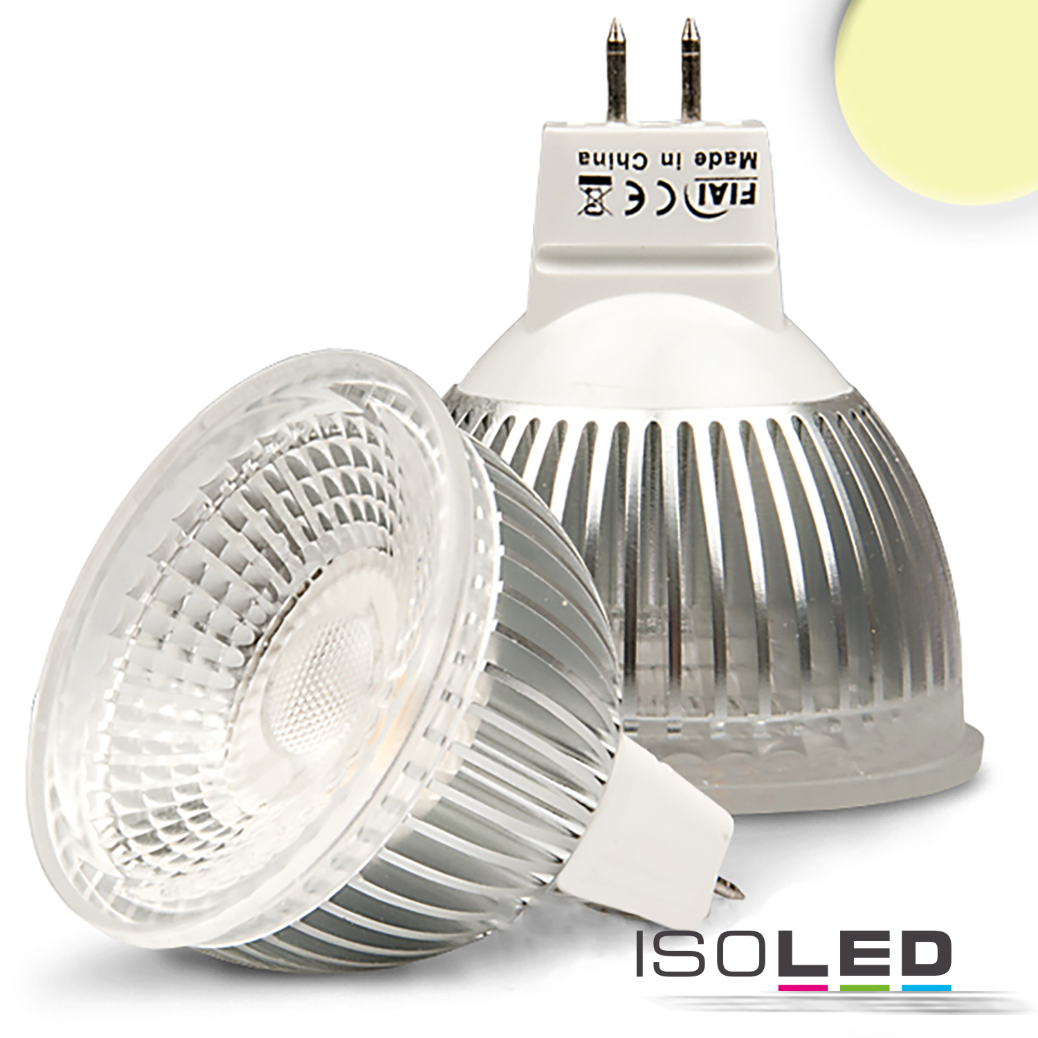 ISOLED MR16 LED Strahler 6W GLAS-COB Pic_1