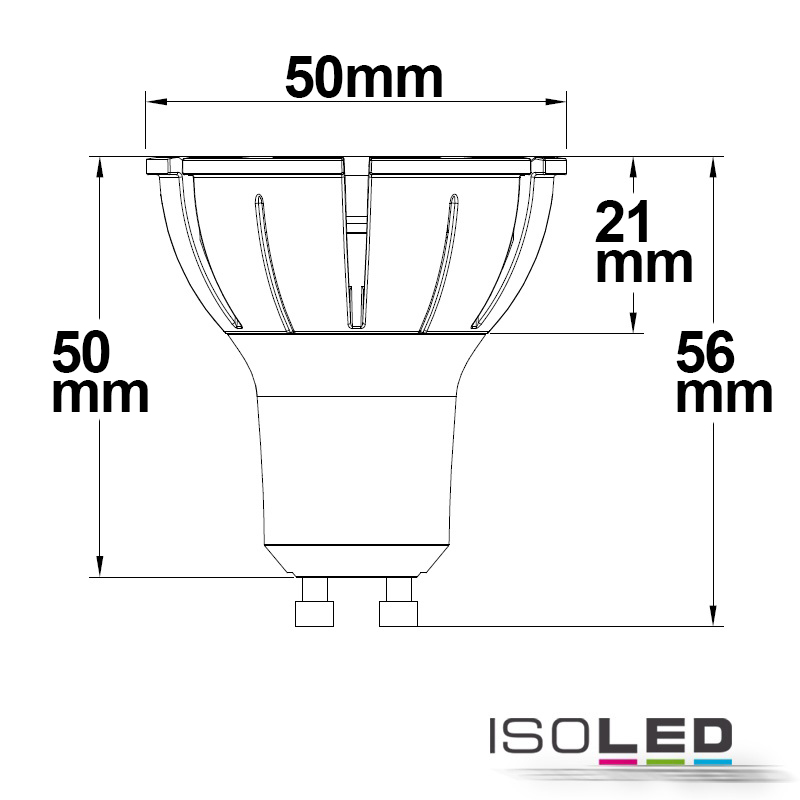 ISOLED GU10 Vollspektrum LED Strahler 7W Pic_2