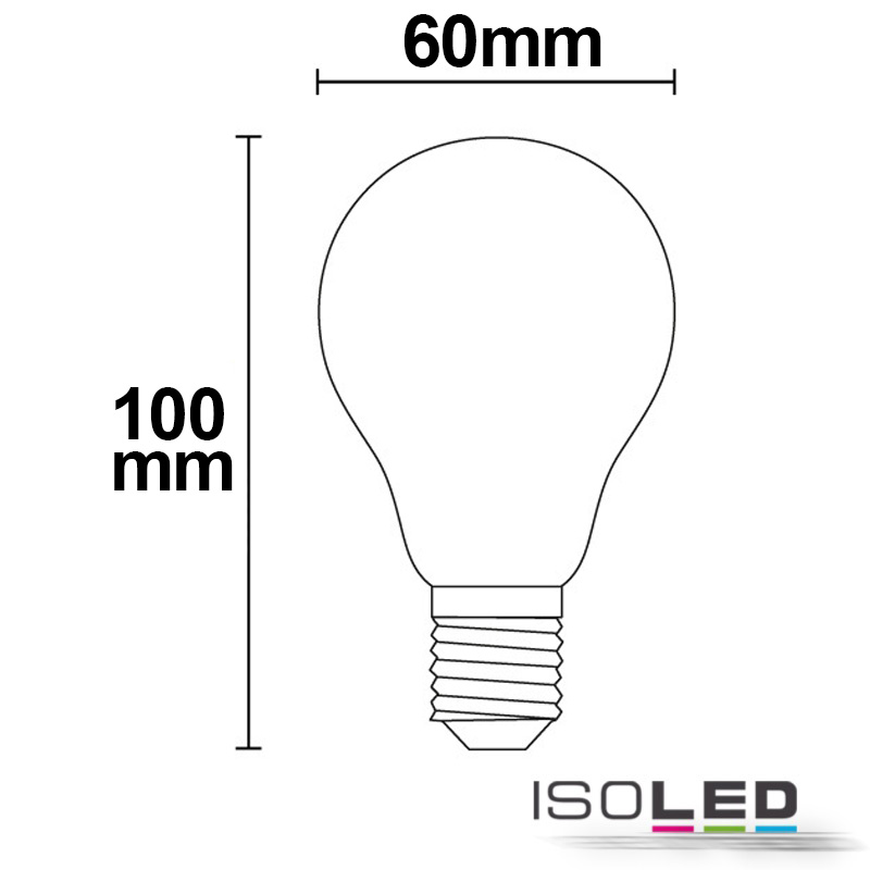ISOLED E27 LED Birne, 8W, milky Pic_2