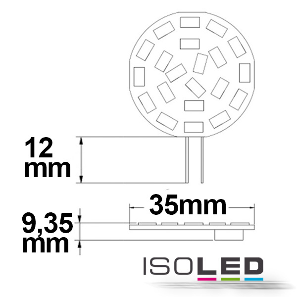 ISOLED G4 LED 21SMD, 3W, warmweiß Pic_2
