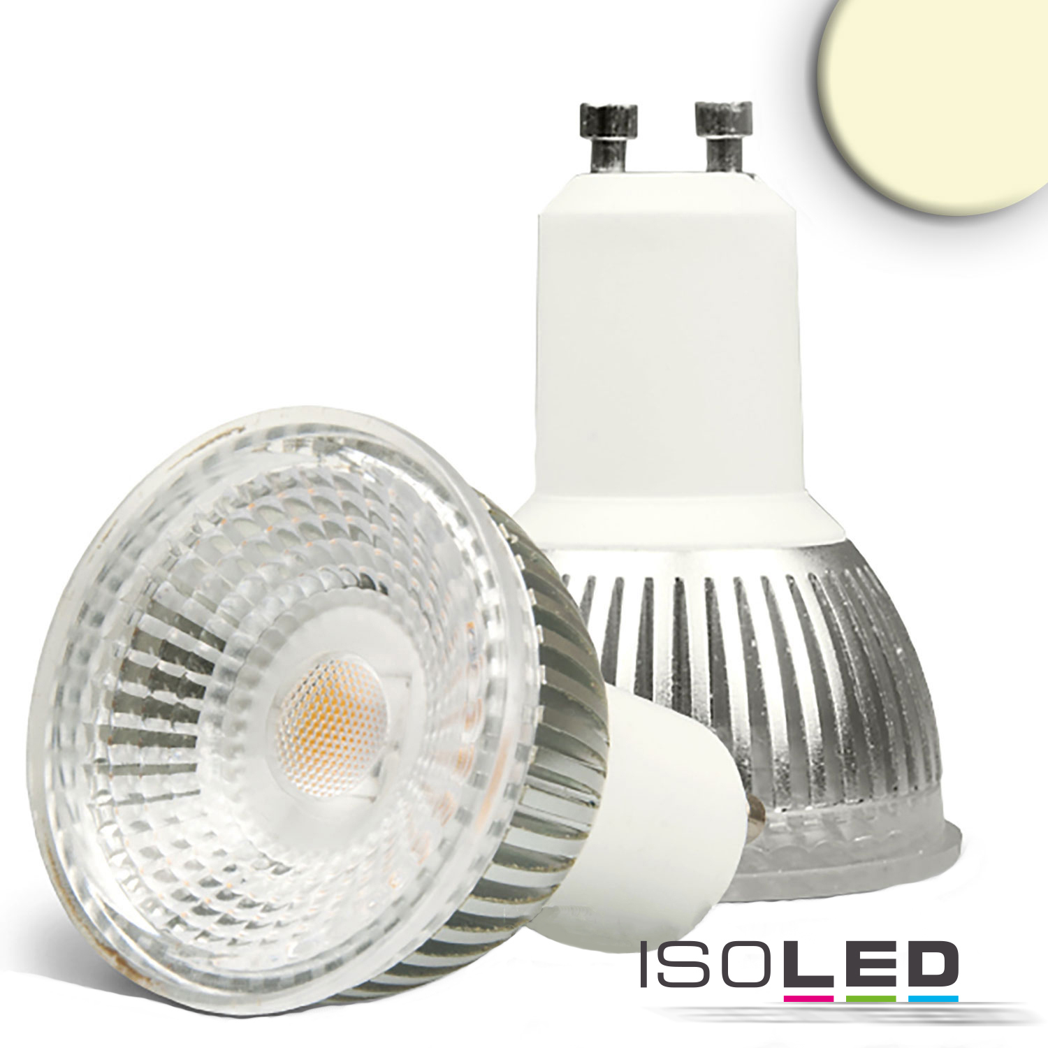 ISOLED GU10 LED Strahler 6W GLAS-COB Pic_1