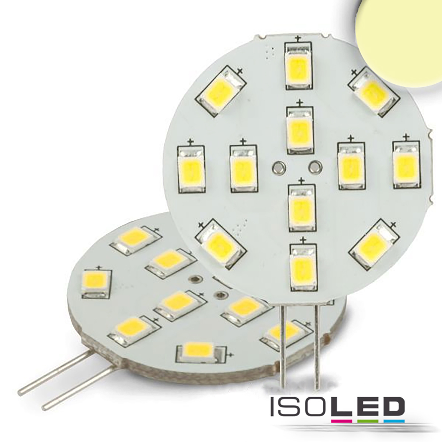 ISOLED G4 LED 12SMD, 2W, warmweiß Pic_1