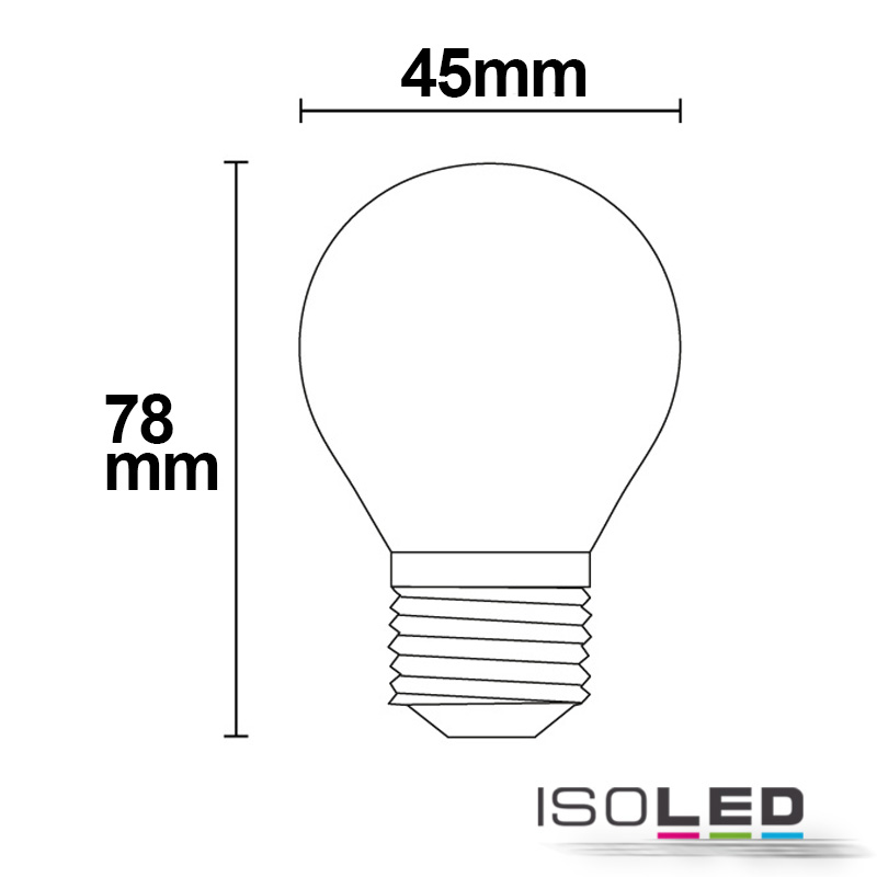 ISOLED E27 LED Illu, 4W, klar Pic_1