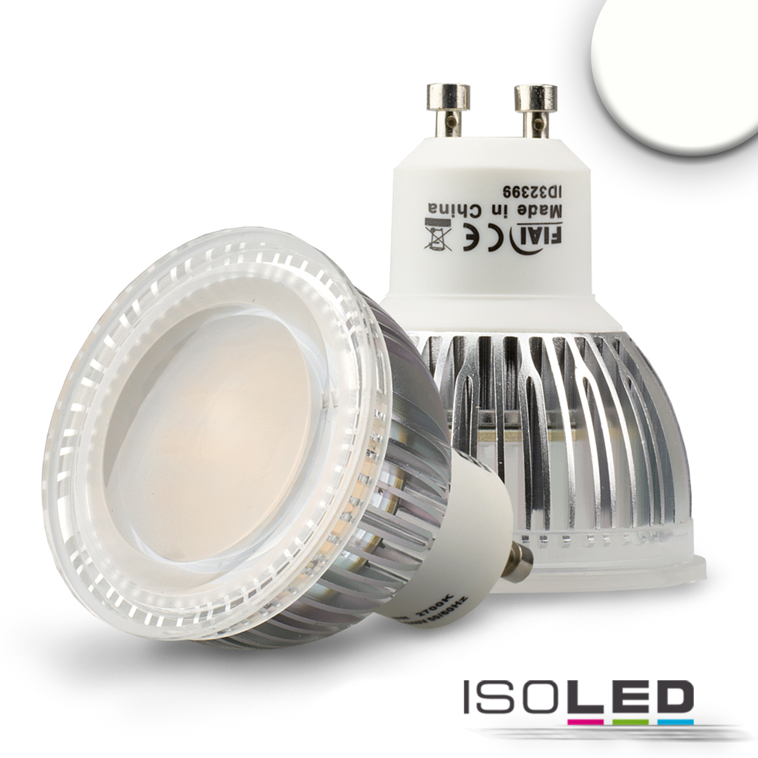 ISOLED GU10 LED Strahler 6W Glas Pic_1