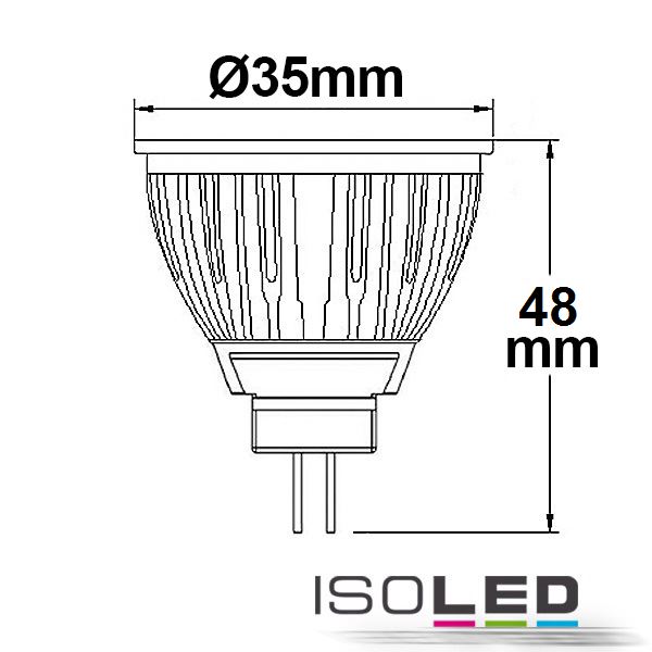 ISOLED MR11 LED Strahler 3W COB Pic_2