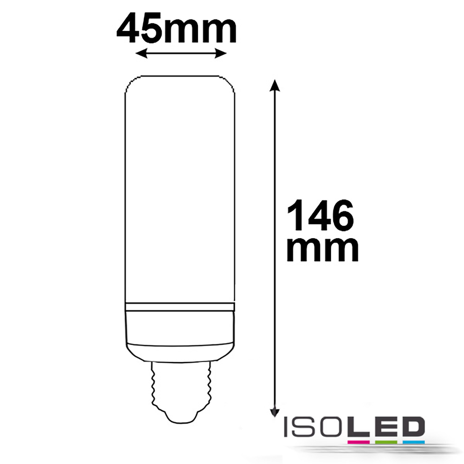 ISOLED E27 LED Corn 11W, 360° Pic_1