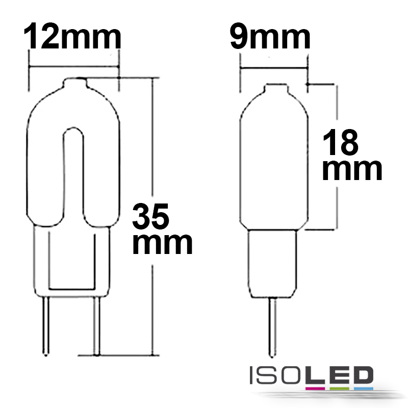 ISOLED G4 LED 1,2W, warmweiß Pic_1