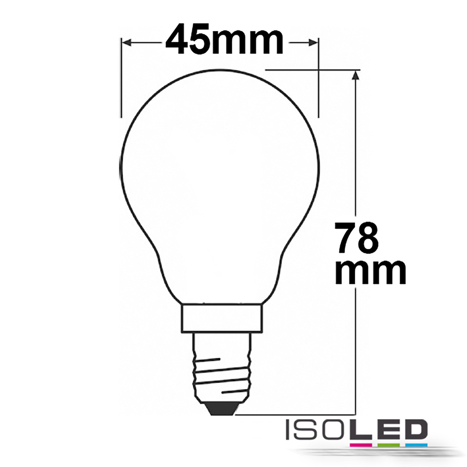 ISOLED E14 LED Illu, 4W, klar Pic_1