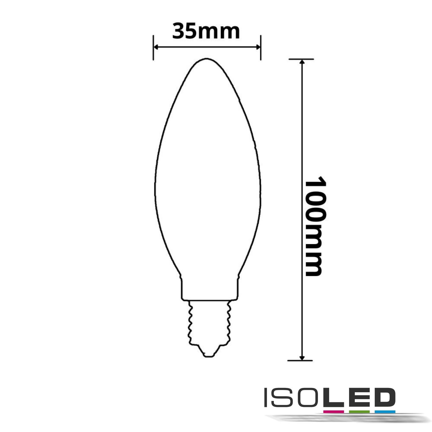 ISOLED E14 Vintage Line LED Candlebulb Pic_3