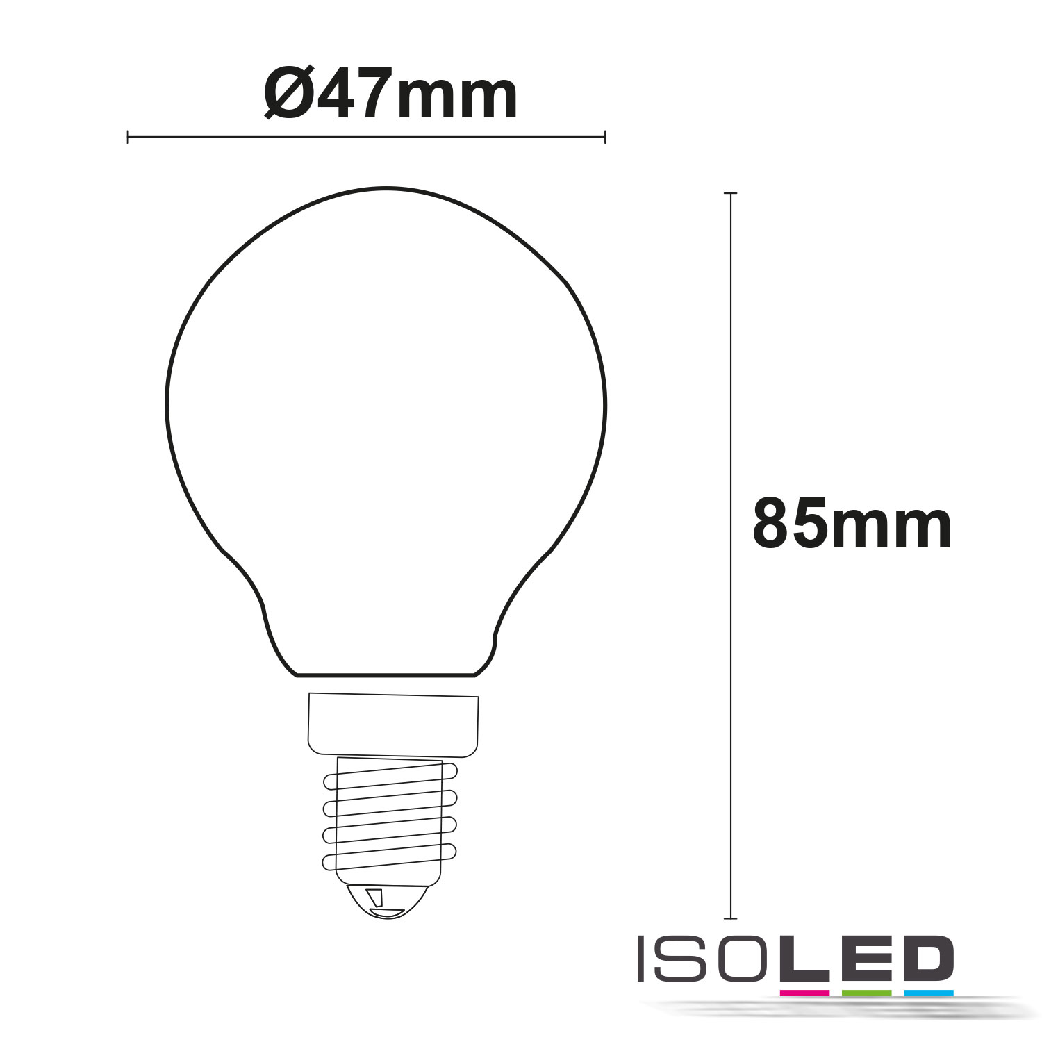 ISOLED E14 LED Illu, 4W, klar Pic_2