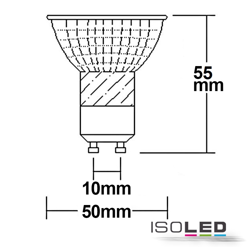 ISOLED GU10 LED Strahler 5W, 45° Pic_1