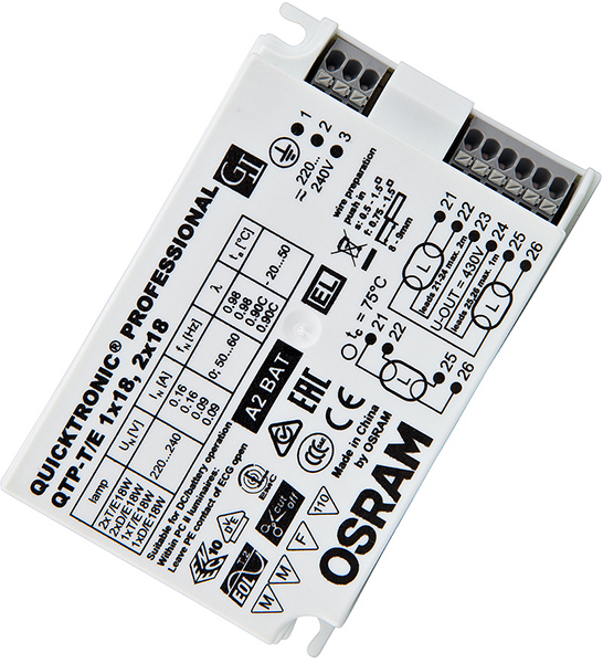 LEDVANCE GMBH QTP-T/E 1X18,2X18/220-240 UNV1 Pic_1