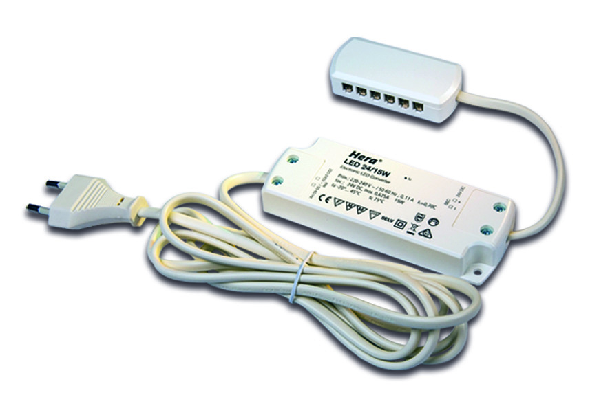 Hera, Enger Trafo LED 24/15W Eurostecker, 12-fach Verteiler Pic_1
