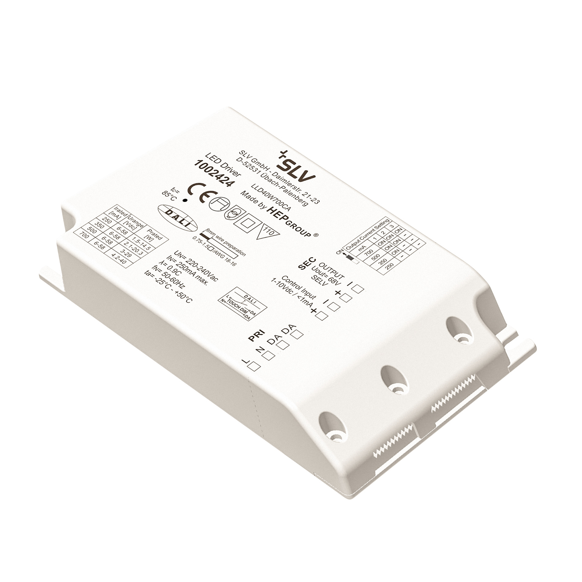 SLV ELEKTRONIK GMBH LED Treiber 40W 500-1050mA DALI Pic_1