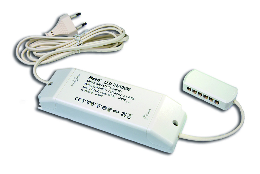 Hera, Enger Trafo LED 24/100W Eurostecker, 12-fach Verteiler Pic_1