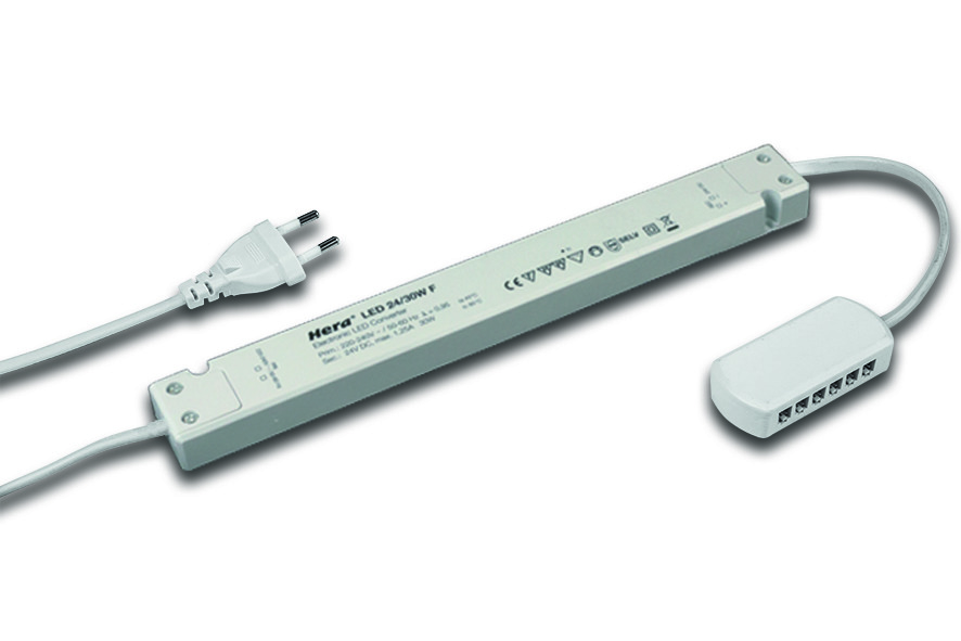 Hera, Enger Trafo LED 24/30W F Eurostecker, 12-fach Verteiler Pic_1