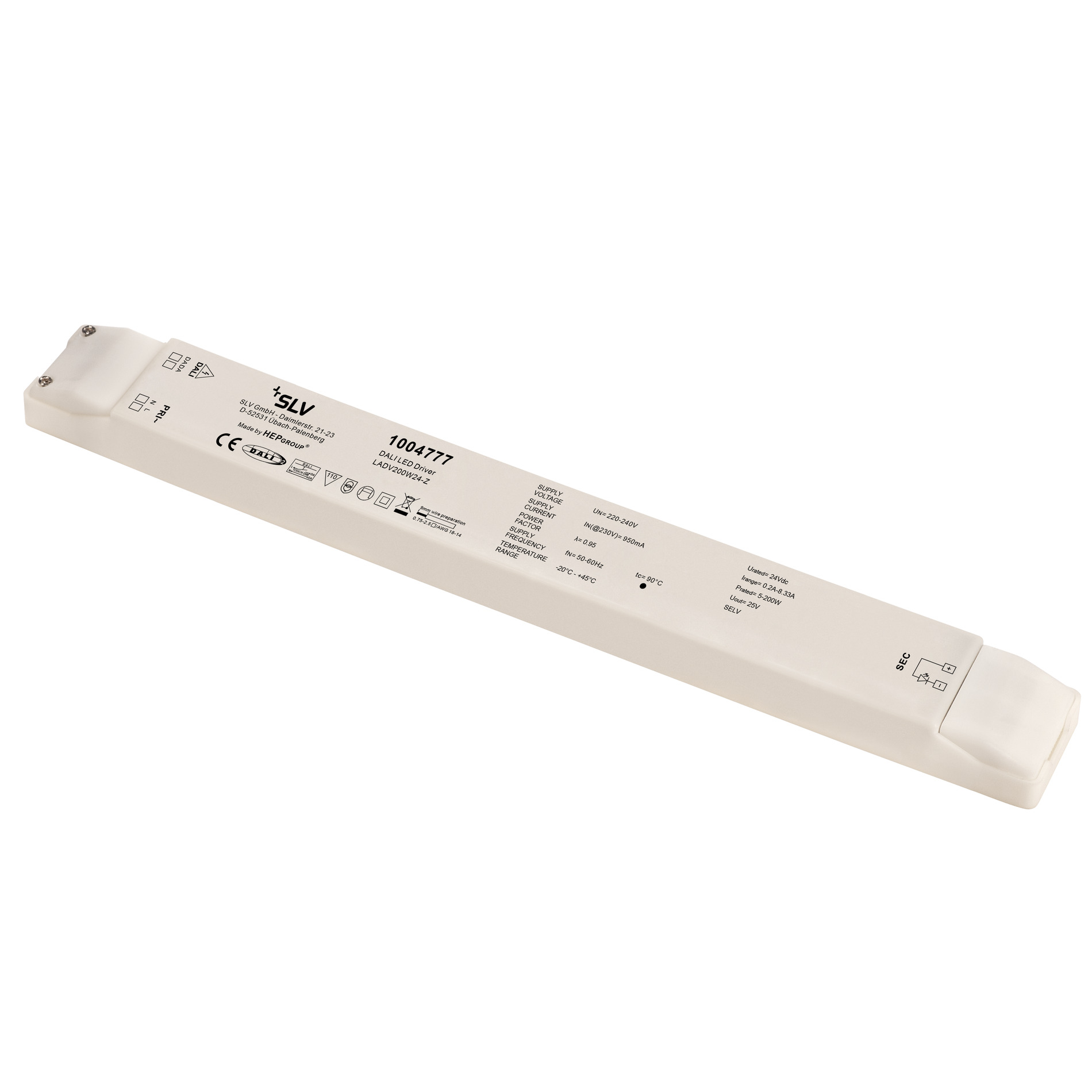 SLV ELEKTRONIK GMBH LED Netzteil 200W 24V DALI weiß Pic_1