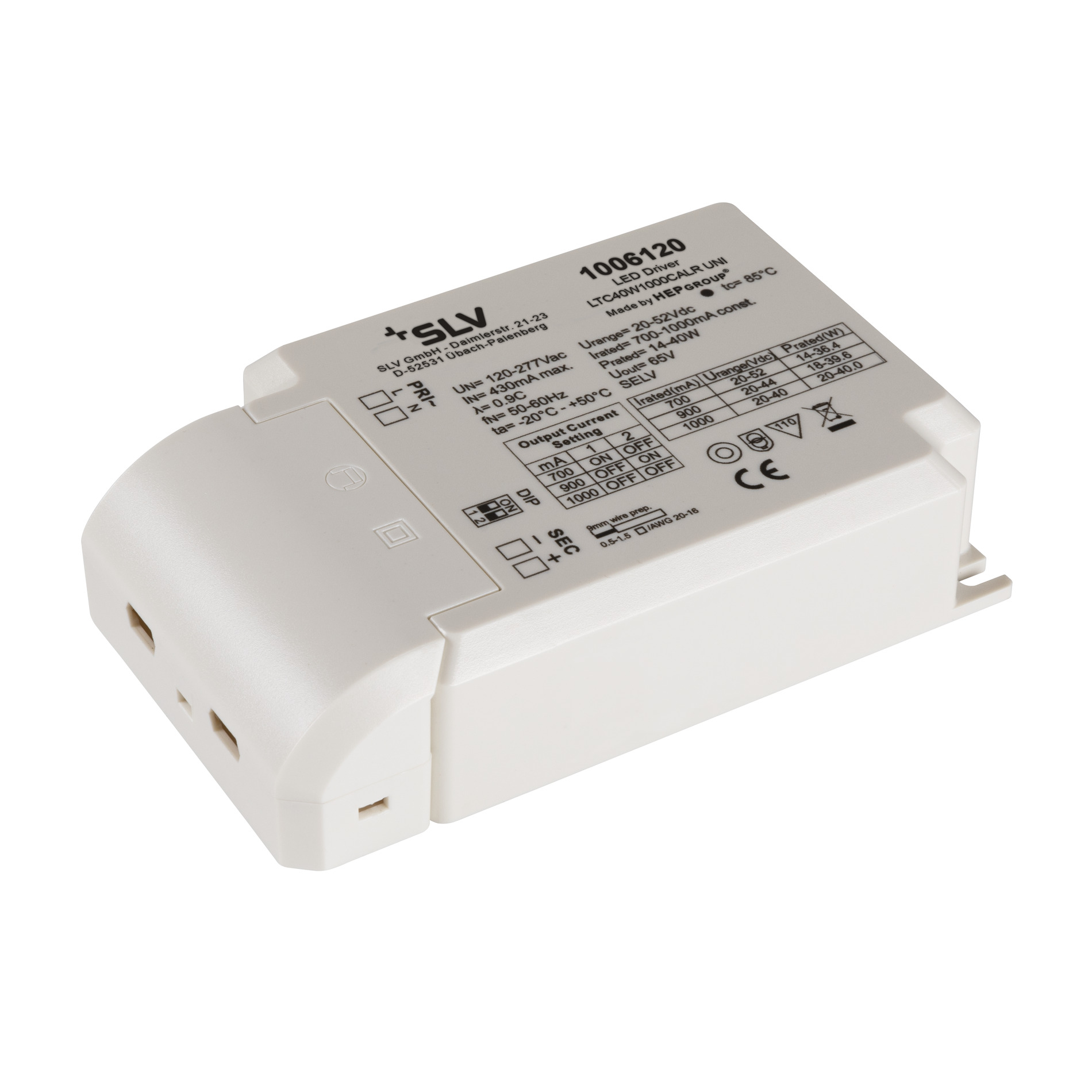 SLV ELEKTRONIK GMBH LED Treiber 40W 700/900/1000mA Pic_1