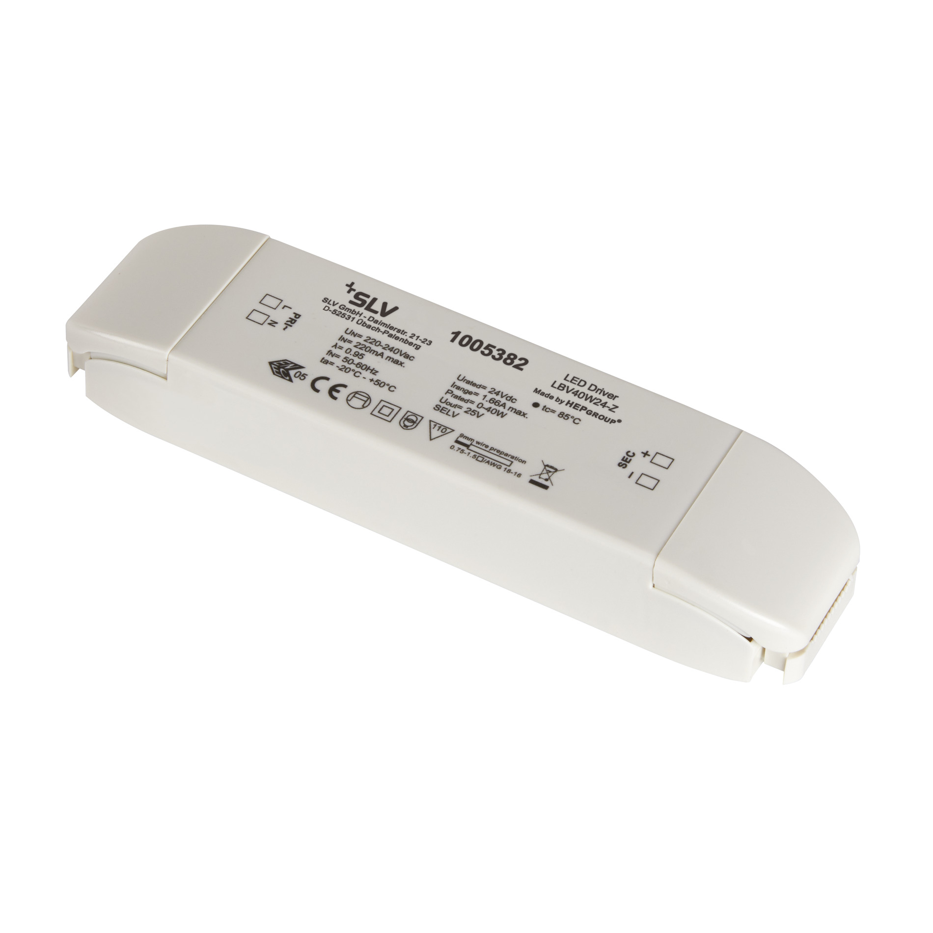 SLV ELEKTRONIK GMBH LED Netzteil 40W 24V weiß Pic_1