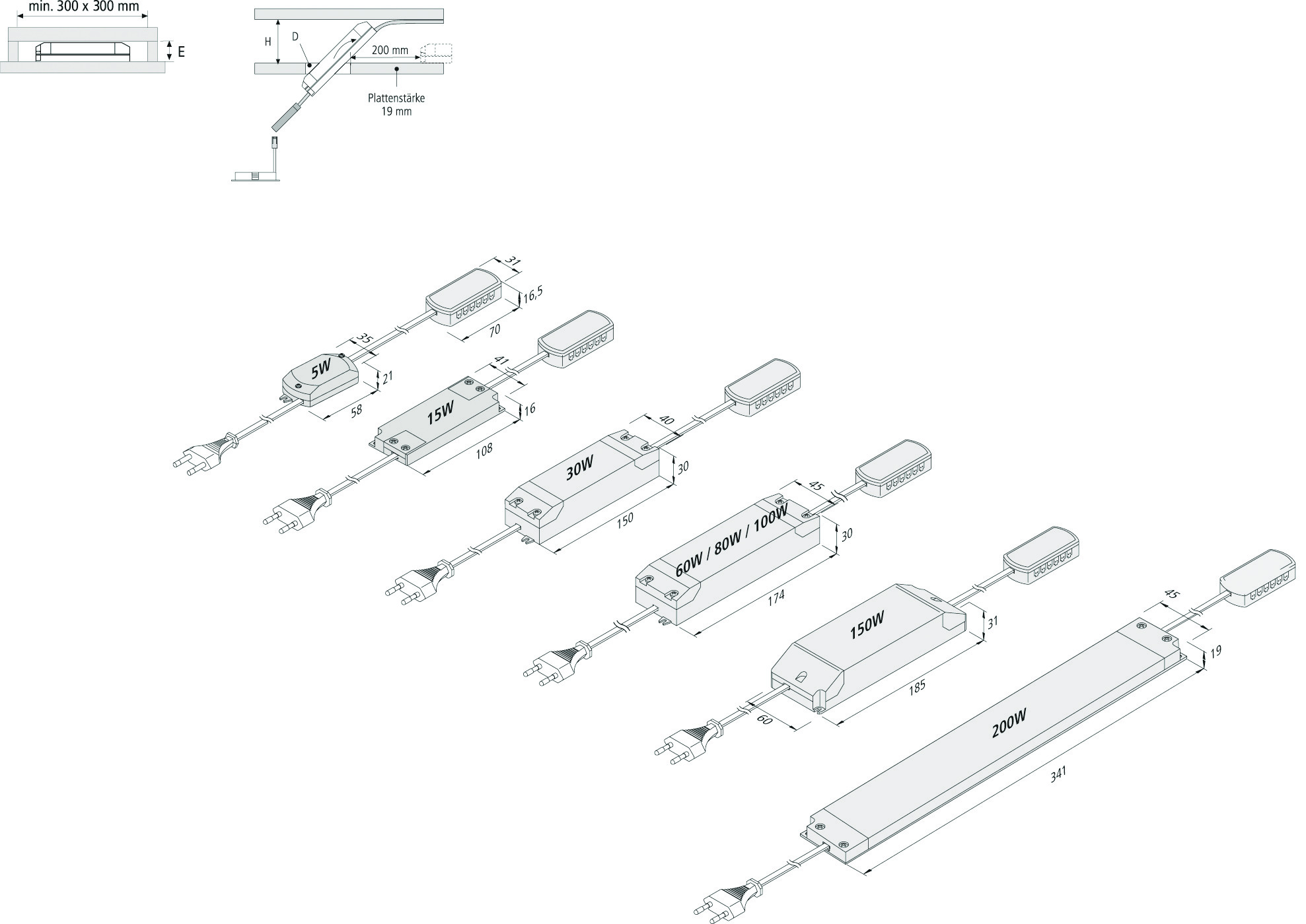 HERA GMBH & CO. KG Trafo LED 24/ 75W mit Verbindungsleitung 1m Pic_2