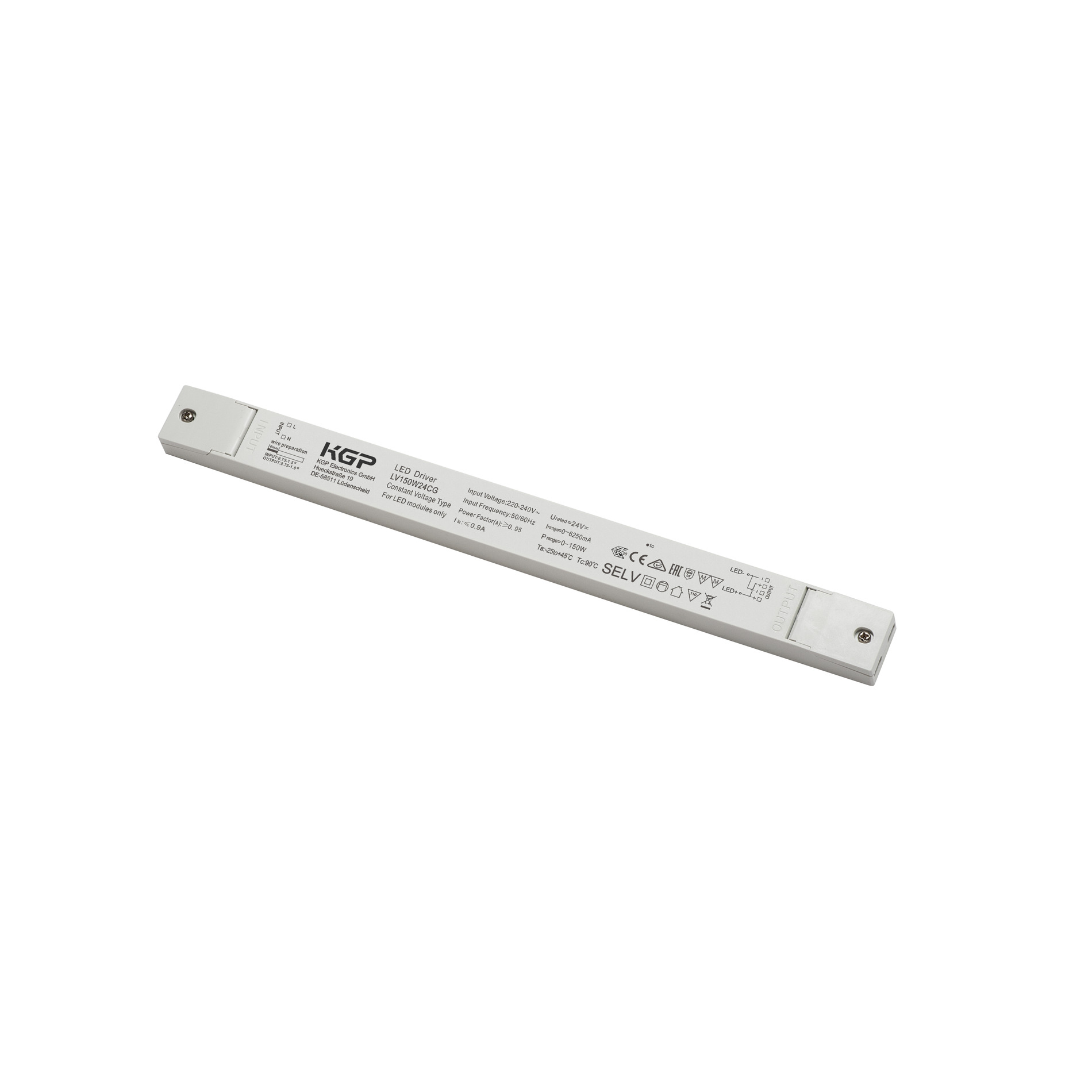 Slv LED Netzteil 150W 24V inkl Zugentlastung Pic_1