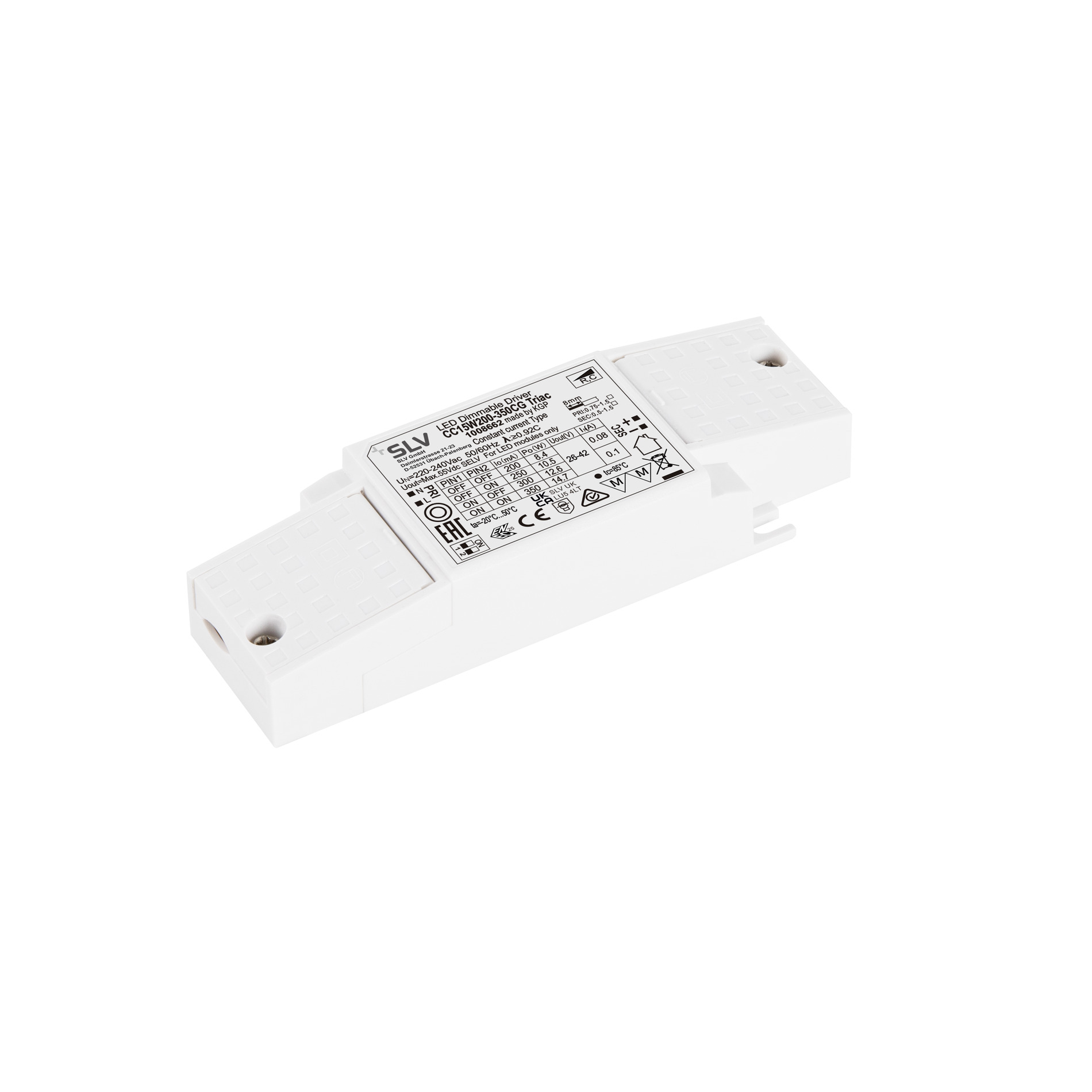 Slv LED Treiber 15W 200-350mA PHASE weiß Pic_1