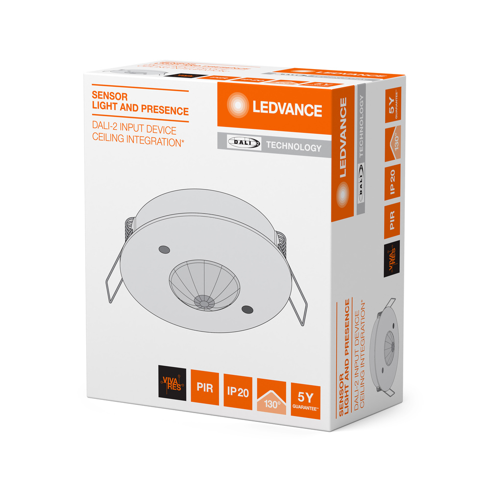 Ledvance SENSOR DALI-2 LIGHT/PRESENCE-6 INFRARED CEILING Pic_1