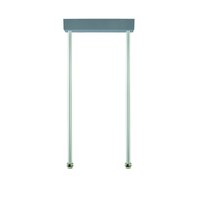 Cooper Safety Pendelsatz EB 0,5m eckig RAL 9006 Pic_1