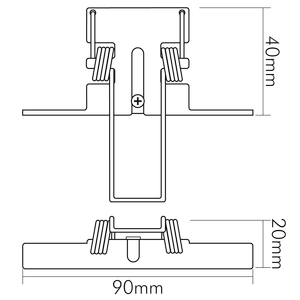 Nobile Licht Einbaufeder 2er Set für LED Panel Flat (alu) Pic_2