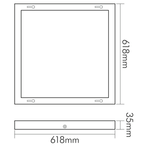 NOBILE AG Aufbaurahmen für LED Panel Q2 (alu) Pic_3