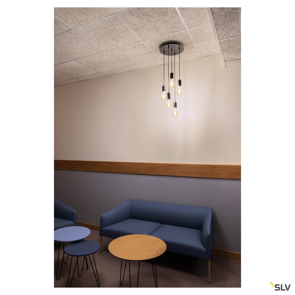 SLV ELEKTRONIK GMBH FITU 5er Rosette schwarz Pic_2
