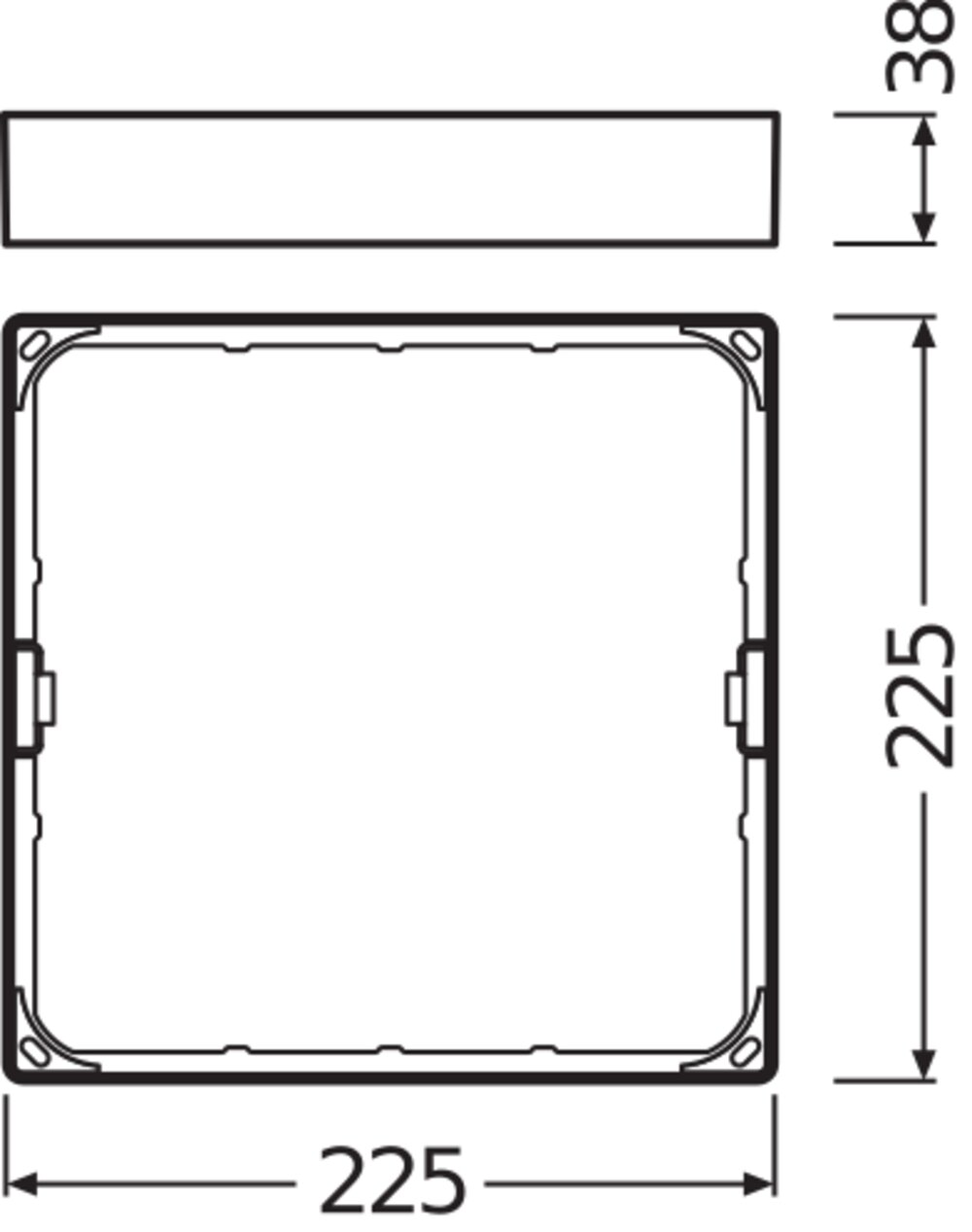 Ledvance DL SLIM FRAME SQ 210 WT Pic_2